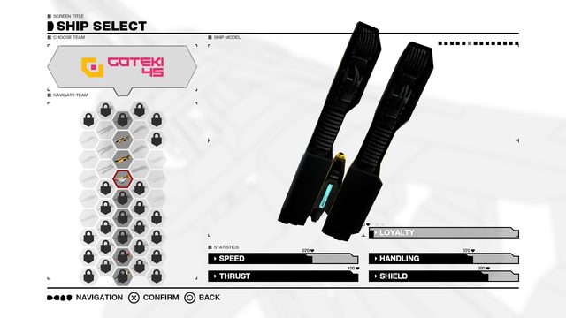 Goteki 45 — Ship Select Rear